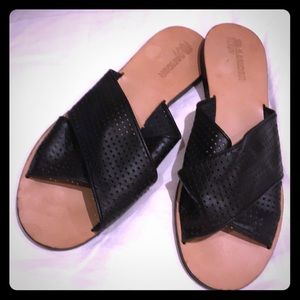 COPY - Jil Sander slip on leather sandles